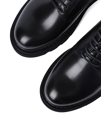 Чоловічі туфлі Miguel Miratez шкіряні чорні (2406D-98-45) - фото 5 - Miraton