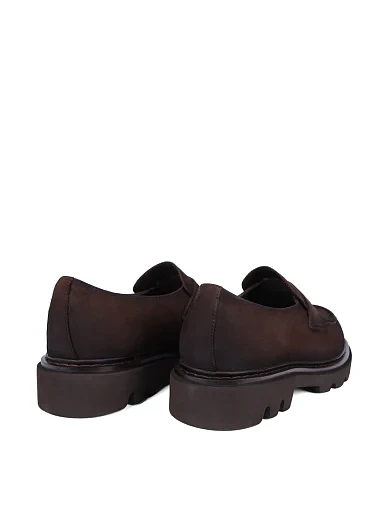 Чоловічі туфлі Miguel Miratez з нубуку коричневі (2406D-99-420) - фото 4 - Miraton