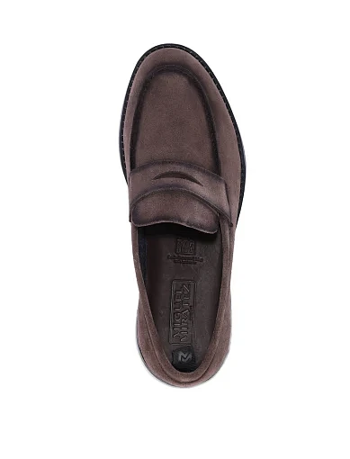 Чоловічі туфлі лофери Miguel Miratez замшеві сірі (2428D-911-372) - фото 5 - Miraton