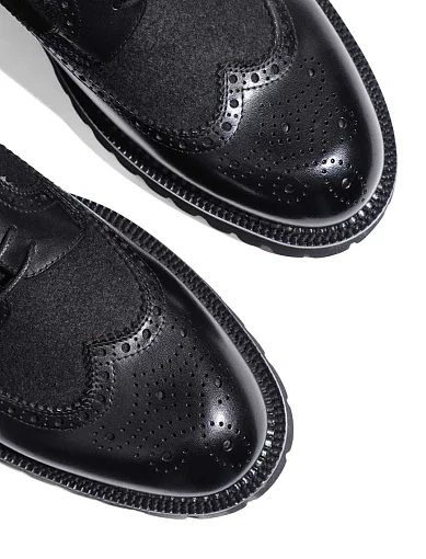 Чоловічі туфлі Miguel Miratez шкіряні чорні (2457D-71-20) - фото 2 - Miraton