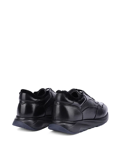 Чоловічі кросівки шкіряні чорні (2536D-72-26M) - фото 4 - Miraton