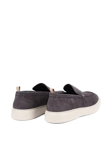 Чоловічі туфлі Miguel Miratez з нубуку сірі (5012D-92-269) - фото 4 - Miraton