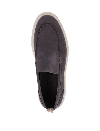 Чоловічі туфлі Miguel Miratez з нубуку сірі (5012D-92-269) - фото 5 - Miraton