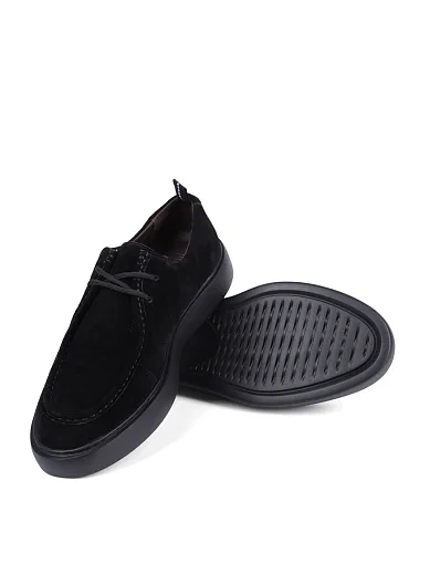 Чоловічі туфлі Miguel Miratez замшеві чорні (5012D-93-187) - фото 2 - Miraton
