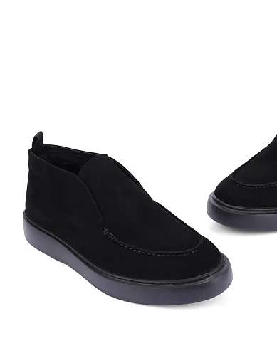 Чоловічі черевики велюрові чорні (5012DH-91-18M) - фото 2 - Miraton