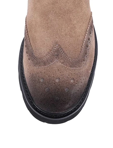 Чоловічі черевики челсі Miguel Miratez замшеві бежеві (5016DH-101-669R) - фото 5 - Miraton