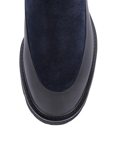 Чоловічі черевики челсі Miguel Miratez шкіряні сині (5016DH-75-362R) - фото 5 - Miraton