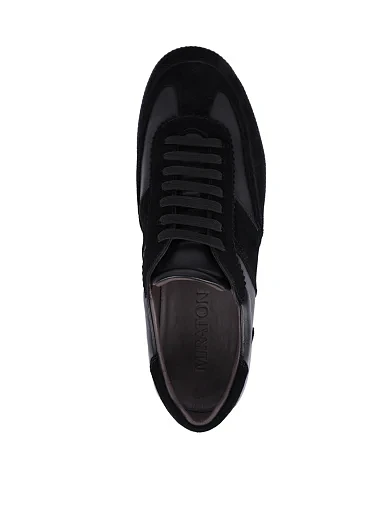 Чоловічі кеди MIRATON шкіряні чорні (5019D-72-187) - фото 2 - Miraton