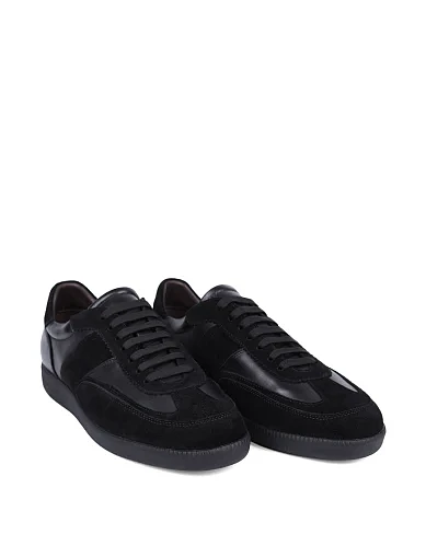 Чоловічі кеди MIRATON шкіряні чорні (5019D-72-187) - фото 3 - Miraton