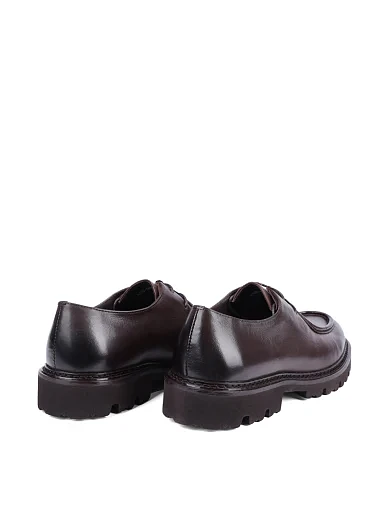 Мужские туфли Miguel Miratez кожаные коричневые - фото 4 - Miraton