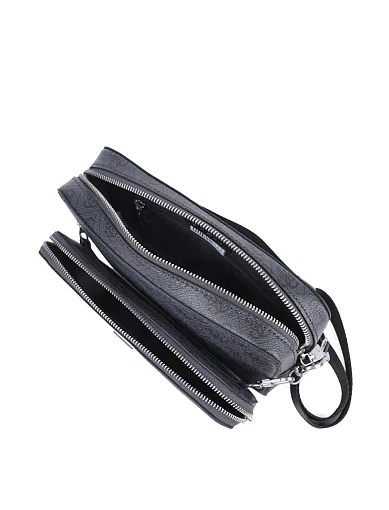 Мужская сумка кросс-боди Guess из экокожи черная - фото 7 - Miraton