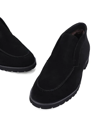 Чоловічі черевики замшеві чорні (527DH-72-187M) - фото 5 - Miraton