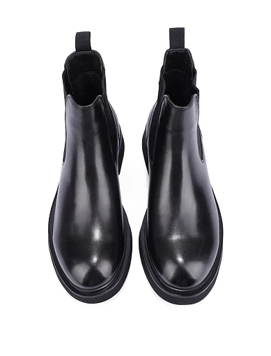 Чоловічі черевики челсі шкіряні чорні (536DH-90-20R) - фото 2 - Miraton