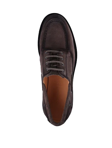 Чоловічі туфлі Miguel Miratez замшеві бежеві (537D-101-372) - фото 2 - Miraton