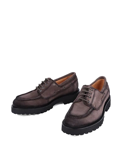 Чоловічі туфлі Miguel Miratez замшеві бежеві (537D-101-372) - фото 5 - Miraton