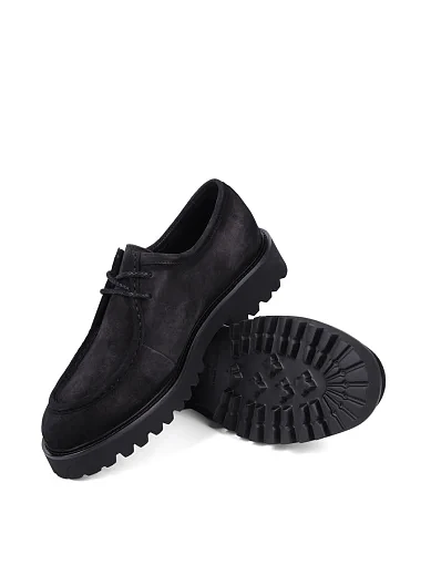 Чоловічі туфлі Miguel Miratez замшеві сірі (537D-105-680) - фото 2 - Miraton