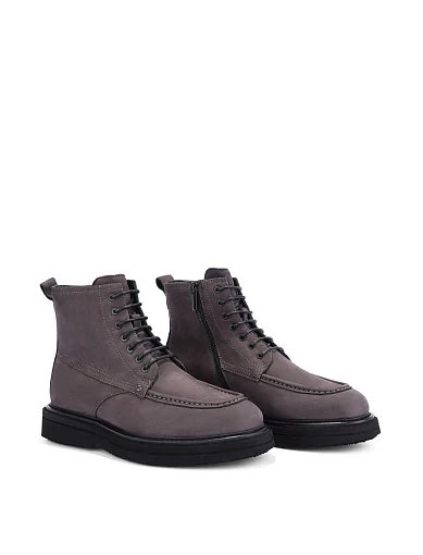 Чоловічі черевики Miguel Miratez з нубуку сірі (551DH-79-269M) - фото 3 - Miraton