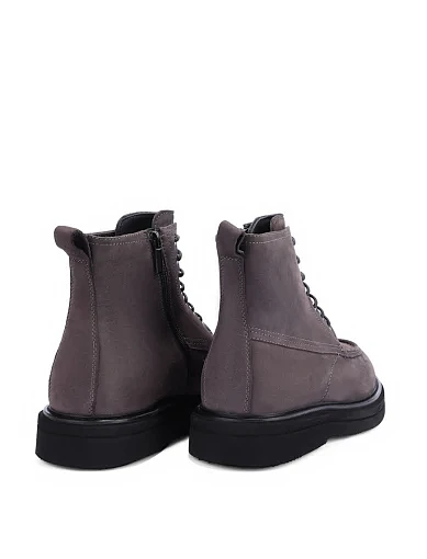 Чоловічі черевики Miguel Miratez з нубуку сірі (551DH-79-269M) - фото 4 - Miraton