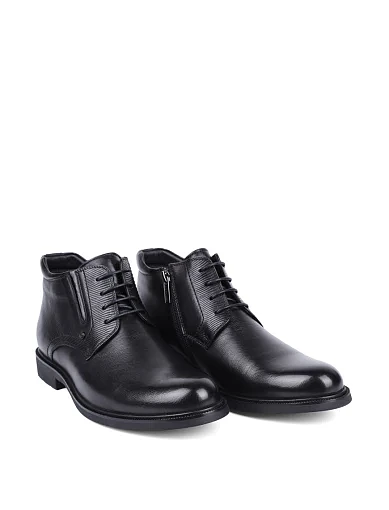 Мужские ботинки Miguel Miratez кожаные черные - фото 3 - Miraton