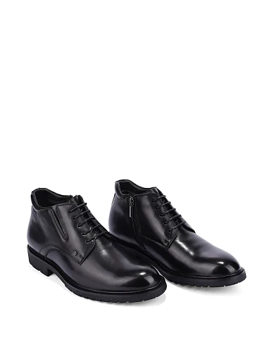 Чоловічі черевики шкіряні чорні (9300DH-116-1M) - фото 3 - Miraton