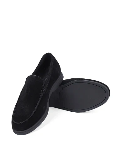 Чоловічі туфлі Miguel Miratez замшеві чорні (9361D-122-187) - фото 2 - Miraton