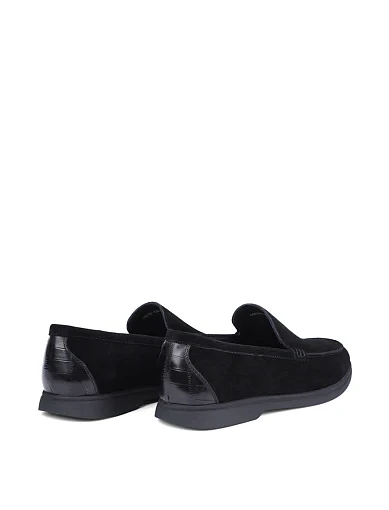 Чоловічі туфлі Miguel Miratez замшеві чорні (9361D-122-187) - фото 4 - Miraton