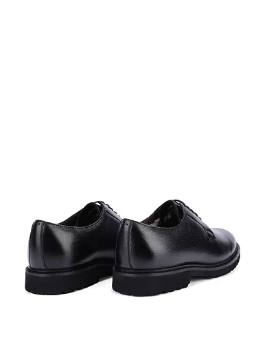 Чоловічі туфлі шкіряні чорні (9368D-72-542M) - фото 4 - Miraton