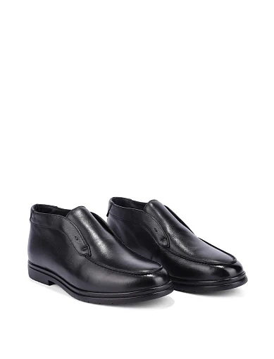 Чоловічі черевики шкіряні чорні (9370DH-33-178M) - фото 3 - Miraton