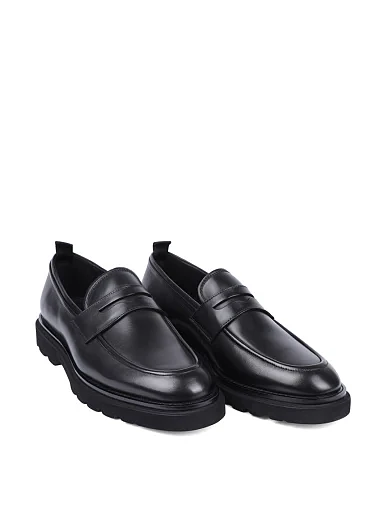 Мужские туфли Miguel Miratez кожаные черные - фото 3 - Miraton