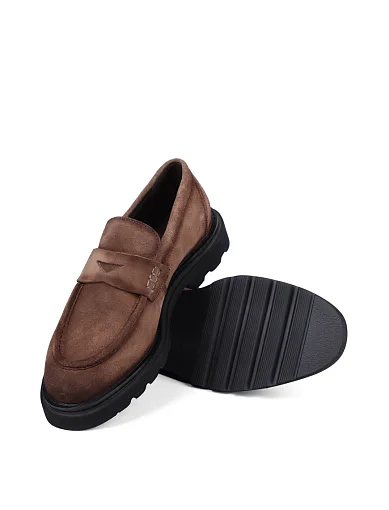 Мужские туфли Miguel Miratez замшевые бежевые - фото 2 - Miraton