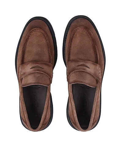 Мужские туфли Miguel Miratez замшевые бежевые - фото 5 - Miraton