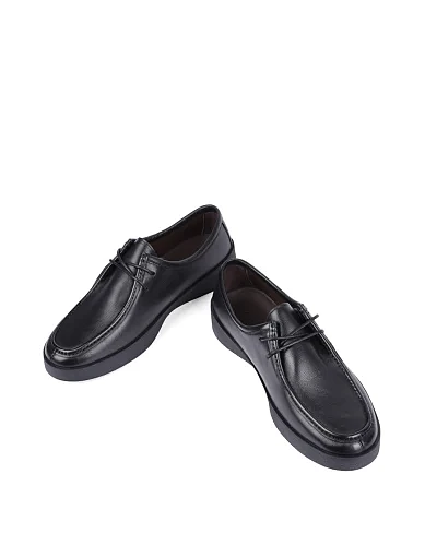 Мужские туфли Miguel Miratez кожаные черные - фото 5 - Miraton