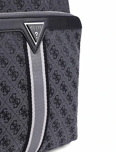 Чоловіча сумка Guess з екошкіри сіра (HMMIST P5111) - фото 4 - Miraton