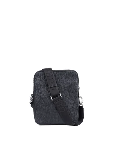 Мужская сумка мессенджер Guess из экокожи черная - фото 3 - Miraton