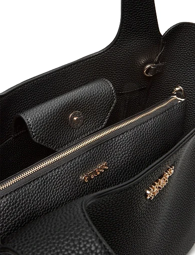 Жіноча сумка з екошкіри чорна - фото 6 - Miraton