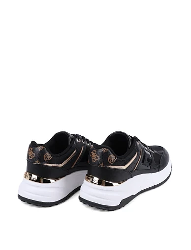 Жіночі кросівки Guess з екошкіри чорні - фото 4 - Miraton