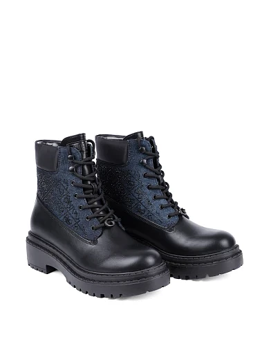 Жіночі черевики Guess з екошкіри чорні - фото 3 - Miraton