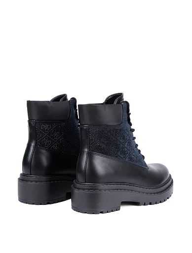 Жіночі черевики Guess з екошкіри чорні - фото 4 - Miraton