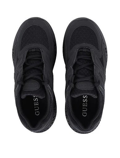 Жіночі кросівки Guess з екошкіри чорні - фото 5 - Miraton