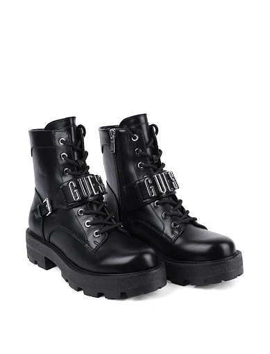 Жіночі черевики Guess з екошкіри чорні - фото 3 - Miraton