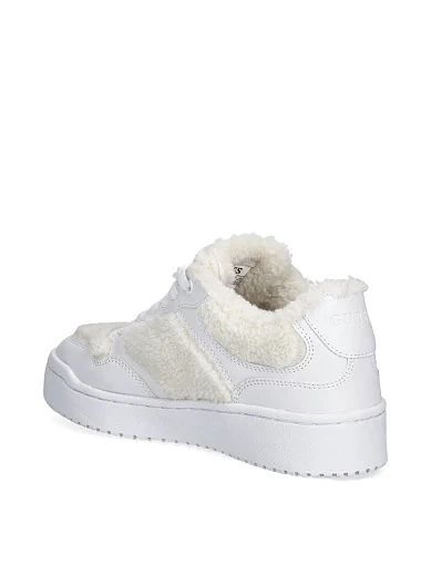 Жіночі кеди Guess з екошкіри рисового кольору - фото 3 - Miraton