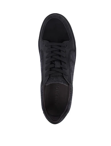 Чоловічі кеди MIRATON шкіряні чорні (A316-H300-YZ232) - фото 2 - Miraton