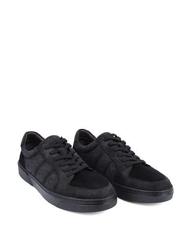 Чоловічі кеди MIRATON шкіряні чорні (A316-H300-YZ232) - фото 3 - Miraton