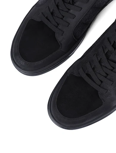 Чоловічі кеди MIRATON шкіряні чорні (A316-H300-YZ232) - фото 5 - Miraton