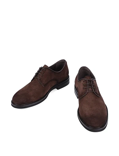 Чоловічі туфлі Miguel Miratez велюрові коричневі (A320-B308) - фото 5 - Miraton