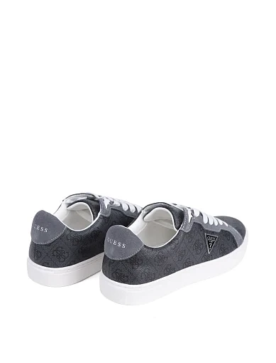 Мужские кеды Guess из экокожи серые - фото 3 - Miraton