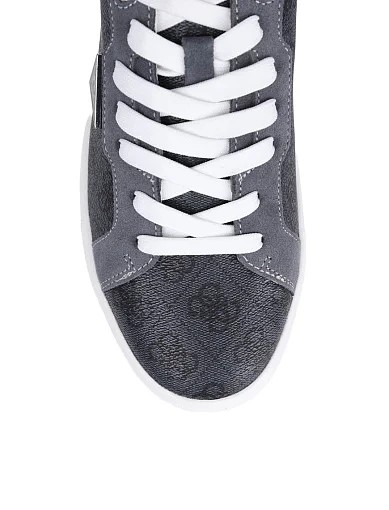 Мужские кеды Guess из экокожи серые - фото 4 - Miraton