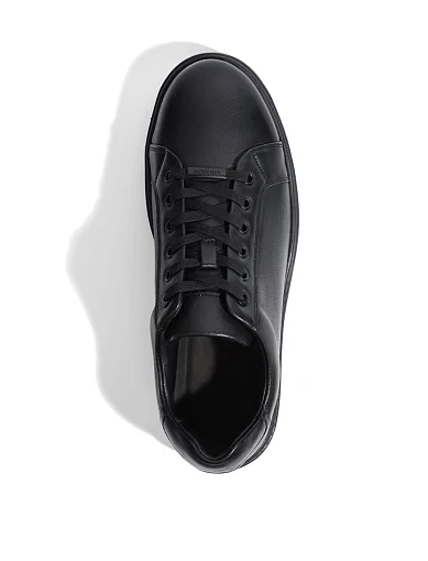 Чоловічі кеди MIRATON шкіряні чорні (1030-8-B721) - фото 2 - Miraton