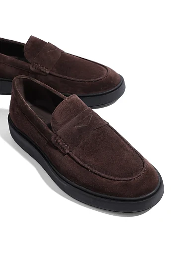 Чоловічі туфлі Miguel Miratez замшеві коричневі (1058-18-С267) - фото 5 - Miraton