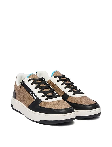 Чоловічі кеди Guess з екошкіри бежеві (FMFVEN FAB12) - фото 2 - Miraton